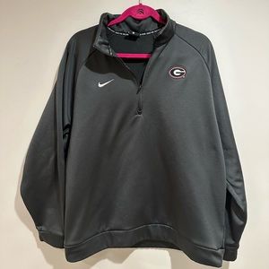 Men’s Nike Georgia Bulldogs Quarter-Zip Pullover — Size XL